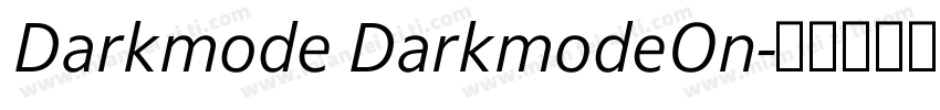 Darkmode DarkmodeOn字体转换